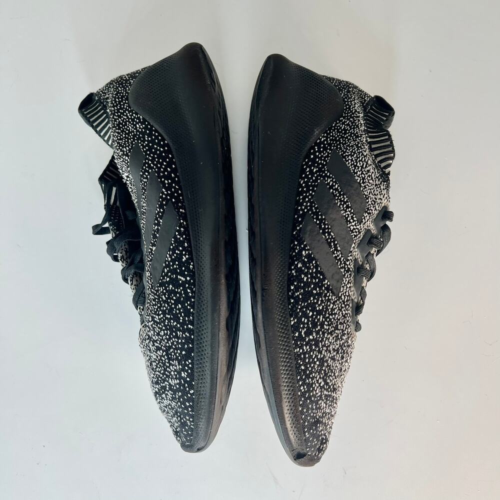 Adidas Purebounce+ Knit Running Sneakers Shoes Black Cloud White D96587 Men 9 - Picture 7 of 16